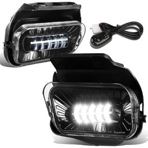 DNA MOTORING FL-ZTL-339-CH Pair of Fog Lights Compatible with 03-07 Silverado 1500 2500HD 3500 / Classic / 02-06 Avalanche