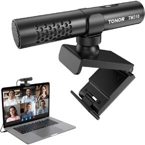 TONOR USB Microphone for PC, Computer Laptop Multi-Angle Adjustable Mic with Mute Switch & LED Indicator for Conference Meeting Zoom, Microfono for Desktop Skype YouTube, Plug for MacOS Windows