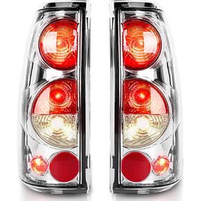 مصابيح خلفية TangMiGe متوافقة مع مصابيح Chevy Silverado 1500 2500 3500 1999-2006، شيفروليه 2007 مع جسم كلاسيكي، GMC Sierra 1500 2500 3500 1999-2002، بدون مصابيح (عدسات سوداء/دخانية) in Kuwait