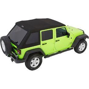 Jeep® Trektop Glide - '07-18 Wrangler JK 4-Door (Black Twill)