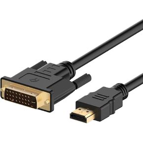 Rankie HDMI to DVI Cable, CL3 Rated High Speed Bi-Directional, 6 Feet, Black