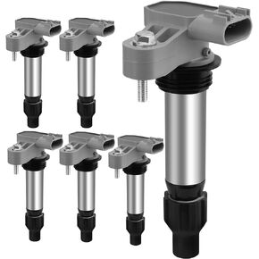 Ignition Coil Pack Set of 6 Compatible with Buick Enclave Lacrosse, Cadillac SRX ATS CTS XTS, Chevy Malibu Impala Traverse, GMC Suzuki Saturn Saab V6 3.0L 3.6L, Replace# UF569, GN10494, D515C