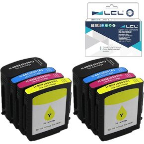 LCL Compatible Ink Cartridge Pigment Replacement for HP 88XL C9396AN C9391AN C9392AN C9393AN K5300 K5400 K5400dn K5400dtn K5400tn K5456z K550 K550dtn K550dtwn K8600dn K8600 L7380 (8-Pack 2K2C2M2Y)