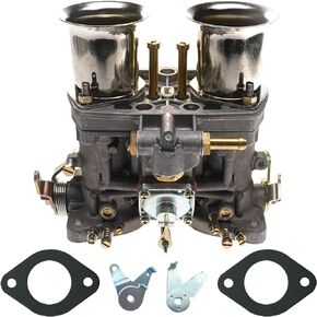 18990035 44 IDF Carburetor Replacement for Weber 44mm Carb 2 Barrel 1968-1979 Transporter Beetle Car 18990030 (With Air Horn)