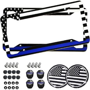 Black Bling License Plate Frame 2 Packs Rhinestone License Plate Frame Sparkle License Plate Holder Glitter Bedazzled Crystal Car License Plate Frame
