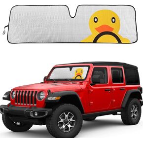 مظلة للزجاج الأمامي لسيارة جيب رانجلر، مظلة للشمس للنافذة لسيارة جيب رانجلر JK JKU JL JLU JT 1997-2023، واقي شمسي على شكل بطة مضحكة للزجاج الأمامي in Kuwait