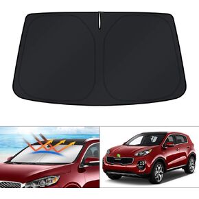 KUST Custom Fit Windshield Sun Shade for Kia Sorento 2011 2012 2013 2014 2015 Sunshade Window Sun Visor Protector Foldable Blocks UV Rays Keep Your Car Cooler