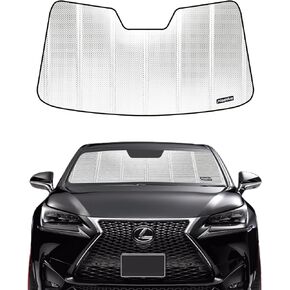 Windshield Sun Shade for 2015-2017 Lexus NX200t, 2015-2021 NX300h, 2018-2021 NX300 with Lane Departure Alert Front Window Sunshade. Reflective Rigid Material