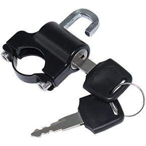 Universal Motorcycle Parts Helmet Lock Aluminum Alloy Locks with 2 Keys for 7/8'' 22mm Handle Bar Dirt Pit Sports Street Bike