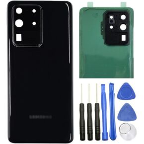 ubrokeifixit Galaxy S20 Ultra Rear Back Glass Cover Replacement for Samsung Galaxy S20 Ultra 6.9" LTE G988B/DS,S20 Ultra 5G SM-G988(NOT for S20+ 6.7",NOT for S20 6.2") (Black/Camera Lens) in Saudi Arabia