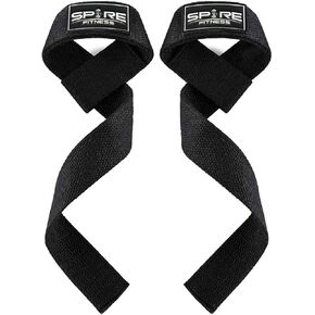 Spire Wrist Straps and Hand Wraps for Olympic Lifting, Snatching, Pulling, and Deadlifting. Fitness wrist wraps for women and men, gym accessories, weightlifting straps Powerlifting NeoTek Cushioned