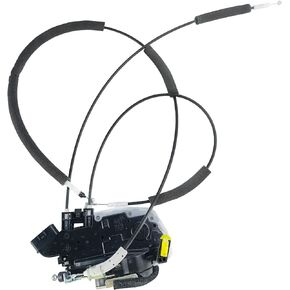 Door Lock Actuator Driver Side Compatible for Nissan 2011-2017 Juke Front Left Side Door Latch with Cables Replace # 80501-1KM1A