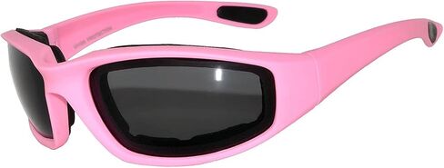 Motorcycle Padded Foam Glasses Smoke Mirror Clear Lens in Saudi Arabia