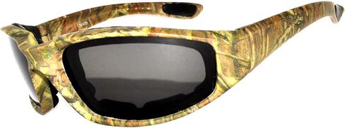 Motorcycle Padded Foam Glasses Smoke Mirror Clear Lens in Saudi Arabia