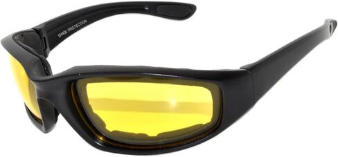 Motorcycle Padded Foam Glasses Smoke Mirror Clear Lens in Saudi Arabia