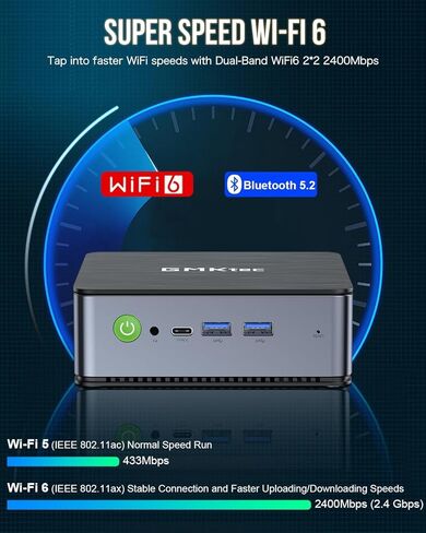 كمبيوتر ألعاب صغير AMD Ryzen 9 7940HS 2 تيرابايت PCIe4.0 SSD 32 جيجابايت DDR5 5600 ميجاهرتز، أجهزة كمبيوتر سطح المكتب الصغيرة Windows 11 pro، Radeon 780M Graphics، 2.5 جيجابت في الثانية LAN، HDMI 2.1، 8K USB 4.0 in Kuwait