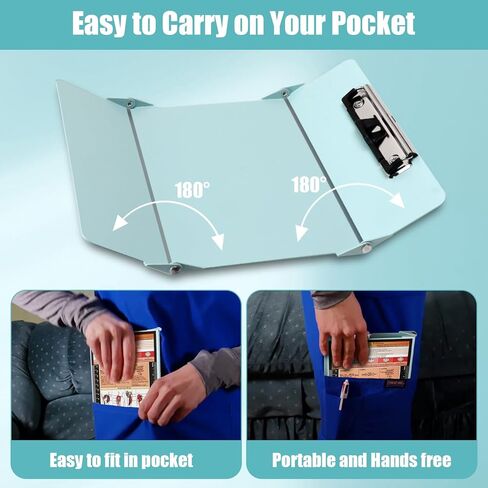 حافظة للتمريض قابلة للطي، حافظة للممرضات 3 طبقات من الألومنيوم مع أوراق غش للطبعة الطبية للتمريض، حافظة للتمريض قابلة للطي مع مشبك منخفض المستوى، حافظة جيب للطلاب/الممرضات/الأطباء، أرجواني in Kuwait