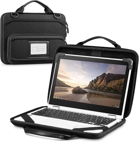 Fintie 11.6 Inch Chromebook Sleeve Case - Protective Briefcase Shoulder Bag with Accessory Pouch and ID Card Slot for Up to 11.6" Lenovo Samsung Microsoft ASUS Dell Acer HP Laptop Notebook in Saudi Arabia
