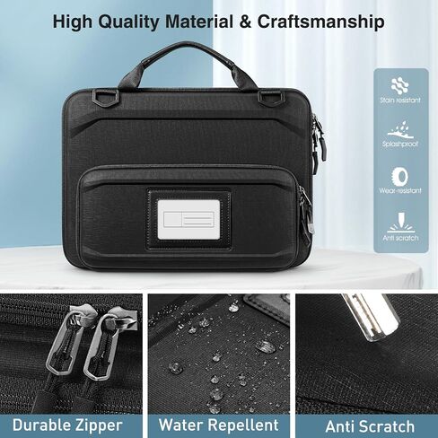 Fintie 11.6 Inch Chromebook Sleeve Case - Protective Briefcase Shoulder Bag with Accessory Pouch and ID Card Slot for Up to 11.6" Lenovo Samsung Microsoft ASUS Dell Acer HP Laptop Notebook in Saudi Arabia