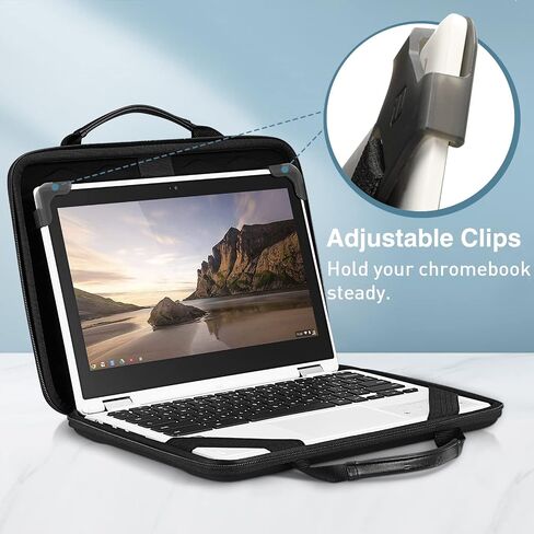 Fintie 11.6 Inch Chromebook Sleeve Case - Protective Briefcase Shoulder Bag with Accessory Pouch and ID Card Slot for Up to 11.6" Lenovo Samsung Microsoft ASUS Dell Acer HP Laptop Notebook in Saudi Arabia