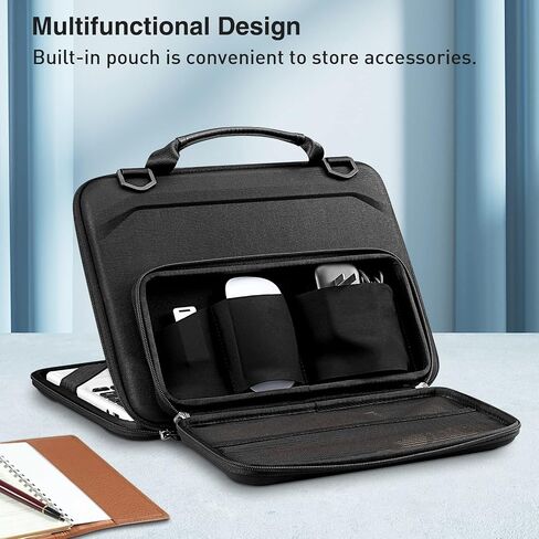 Fintie 11.6 Inch Chromebook Sleeve Case - Protective Briefcase Shoulder Bag with Accessory Pouch and ID Card Slot for Up to 11.6" Lenovo Samsung Microsoft ASUS Dell Acer HP Laptop Notebook in Saudi Arabia