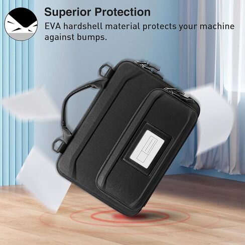 Fintie 11.6 Inch Chromebook Sleeve Case - Protective Briefcase Shoulder Bag with Accessory Pouch and ID Card Slot for Up to 11.6" Lenovo Samsung Microsoft ASUS Dell Acer HP Laptop Notebook in Saudi Arabia