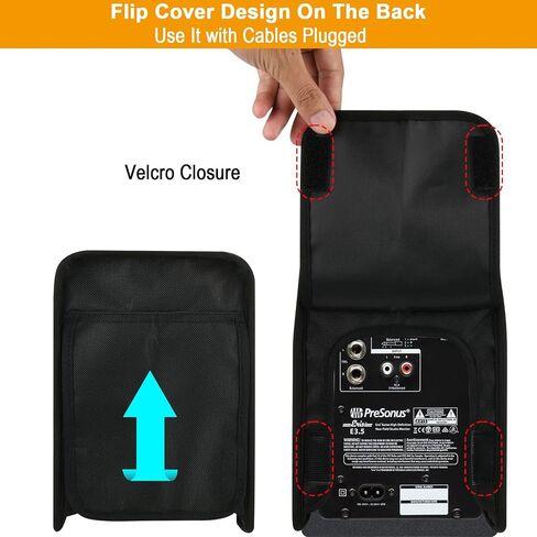 TXEsign Nylon Dust Cover Protective Case for PreSonus Eris E3.5 Studio Monitor, 2Pcs Speaker Cover PreSonusEris E3.5 Studio Monitor Speaker Slipcover Dust Case in Saudi Arabia