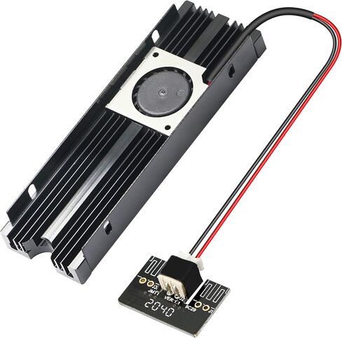 XMSJSIY M.2 SSD مبرد تبريد SATA 15pin مروحة على الوجهين تبديد المبرد لـ M2 NVME SATA 2230 2242 2260 2280 PCIE SSD in Saudi Arabia