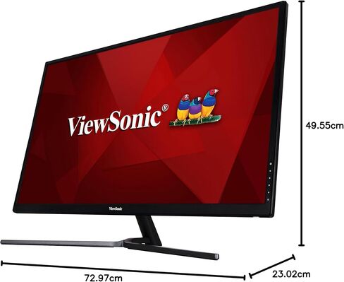 ViewSonic VX3211-4K-MHD 32 Inch 4K UHD Monitor with 99% sRGB Color Coverage HDR10 FreeSync HDMI and DisplayPort, Black in Saudi Arabia