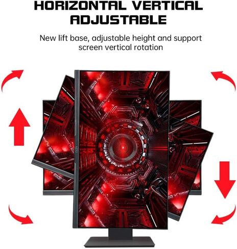 27 Inch Full HD (1920 x 1080) Monitor, 75HZ, Built-in Speakers, Ultra-Slim Bezels, 75 x 75 mm VESA Mountable, Adjustable Tilt, HDMI, VGA, Black in Saudi Arabia