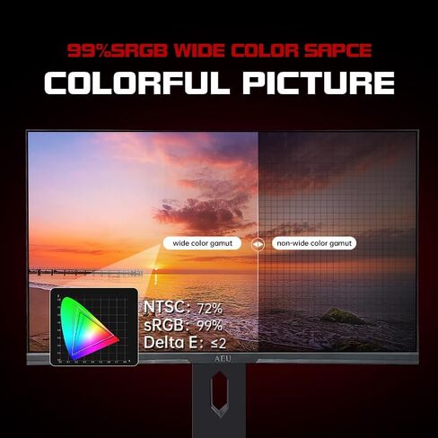27 Inch Full HD (1920 x 1080) Monitor, 75HZ, Built-in Speakers, Ultra-Slim Bezels, 75 x 75 mm VESA Mountable, Adjustable Tilt, HDMI, VGA, Black in Saudi Arabia