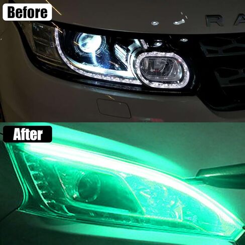 شريط إضاءة LED 12 فولت، ضوء ناعم مقاوم للماء فائق السطوع 30 سم، ضوء 3528/1210 15 SMD للديكور الداخلي والخارجي للسيارات، ملحقات إضاءة السيارات العالمية (وردي) in Kuwait