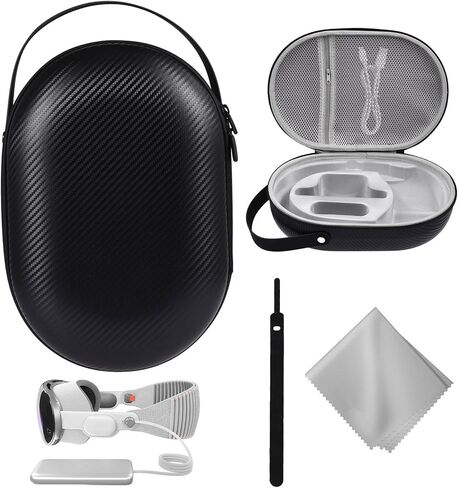 Hard Carrying Case for Apple Vision Pro, Anti-fall Waterproof Portable Protector for Apple Vision Pro Case, Travel Storage Case Compatible with Apple Vision Pro VR Headset and Accessories in Saudi Arabia