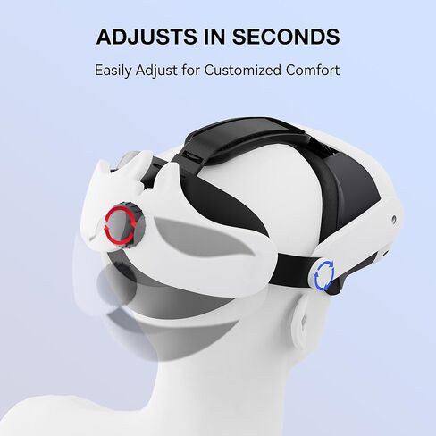 حزام رأس Comfort Elite لسماعات Meta Quest 3، وغطاء وسادة وجه من السيليكون وغطاء VR Shell، ومجموعة ملحقات غطاء مقابض التحكم لـ Oculus Quest 3 in Kuwait
