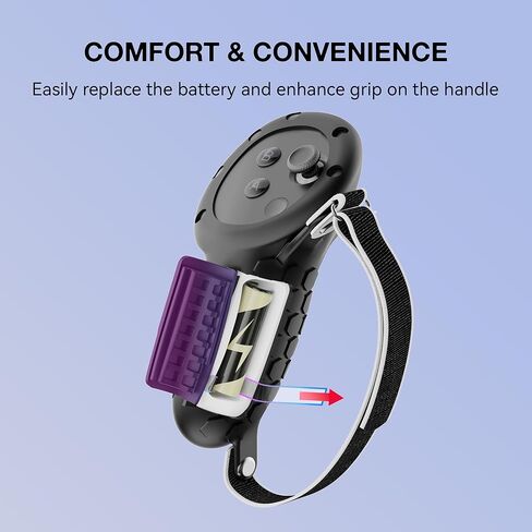 حزام رأس Comfort Elite لسماعات Meta Quest 3، وغطاء وسادة وجه من السيليكون وغطاء VR Shell، ومجموعة ملحقات غطاء مقابض التحكم لـ Oculus Quest 3 in Kuwait