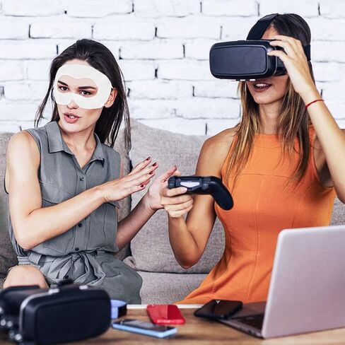 غطاء وجه الواقع الافتراضي، واقي للعرق للاستعمال مرة واحدة متوافق مع Vision Pro Meta Quest 3، غطاء قناع عين قابل للتنفس، وسادات للوجه، غطاء حماية بارد وجاف، ملحقات الواقع الافتراضي (30) in Saudi Arabia