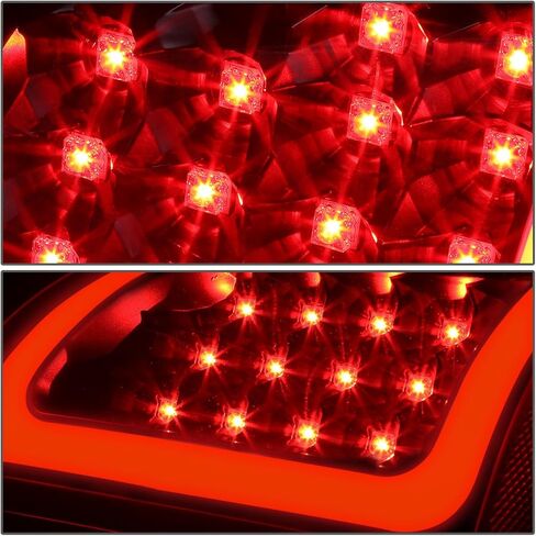 DNA MOTORING TL-DRAM07-LED-RD3D-BK-CL LED 3D Tail Light Assembly Driver & Passenger Side [Compatible with 07-08 Ram 1500 2500 3500] in Kuwait