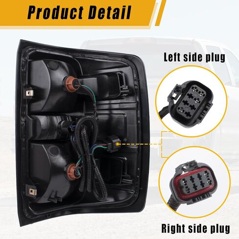 Tail Light Compatible With 2014-2015 Chevy Silverado 1500 2500HD 3500HD, GMC Sierra 3500 HD Driver and Passenger Side Rear Light Brake Lamps in Saudi Arabia