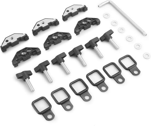 Hard Top Retainer Nut with Clip＆Quick Removal Fastener Thumb Screws Nuts&D Ring Tie Down Anchors for Jeep Wrangler JK 07-18 in Saudi Arabia