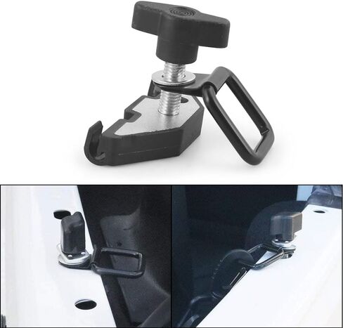 Hard Top Retainer Nut with Clip＆Quick Removal Fastener Thumb Screws Nuts&D Ring Tie Down Anchors for Jeep Wrangler JK 07-18 in Saudi Arabia
