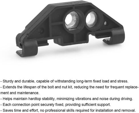 Hard Top Retainer Nut with Clip＆Quick Removal Fastener Thumb Screws Nuts&D Ring Tie Down Anchors for Jeep Wrangler JK 07-18 in Saudi Arabia