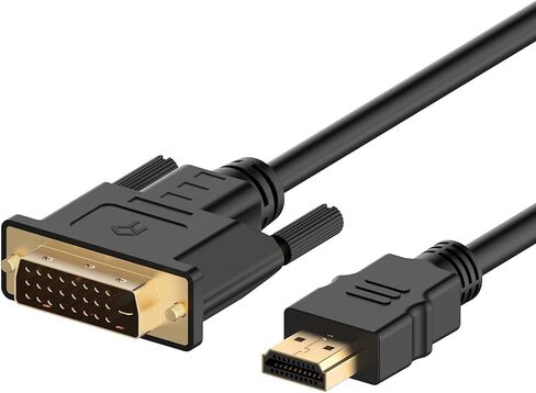 كابل رانكي HDMI إلى DVI، ثنائي الاتجاه عالي السرعة بتصنيف CL3، 6 أقدام، أسود in Saudi Arabia
