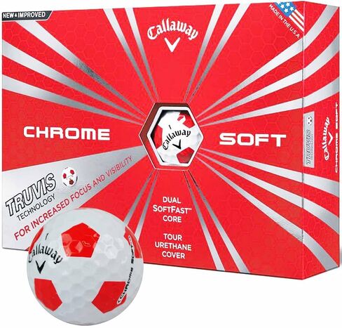 كرات الجولف الناعمة من Callaway Chrome، الجيل السابق، (درزة واحدة) in Saudi Arabia