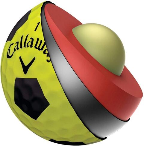 كرات الجولف الناعمة من Callaway Chrome، الجيل السابق، (درزة واحدة) in Saudi Arabia