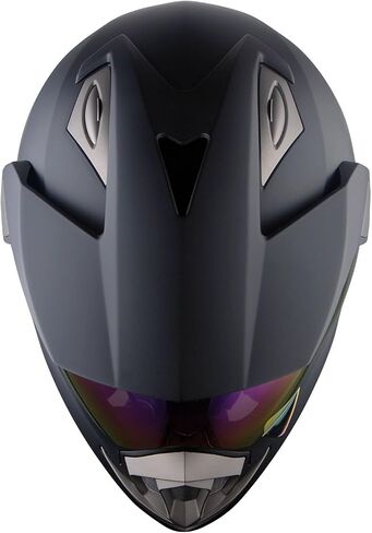 1Storm Dual Sport Helmet Motorcycle Full Face Motocross Off Road Bike Matt Black in Saudi Arabia