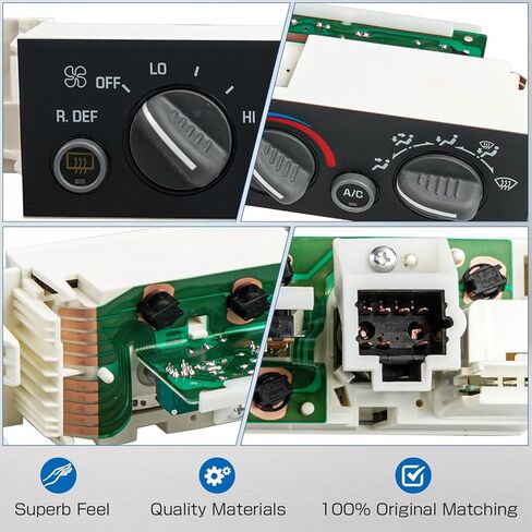لوحة التحكم في المناخ لسخان مكيف الهواء مع مفتاح مزيل الضباب للنافذة الخلفية متوافق مع كاديلاك إسكاليد 1999-2000 شيفروليه سوبربان 1500/2500/تاهو 1996-2000 جي إم سي يوكون 1996-2000 in Kuwait