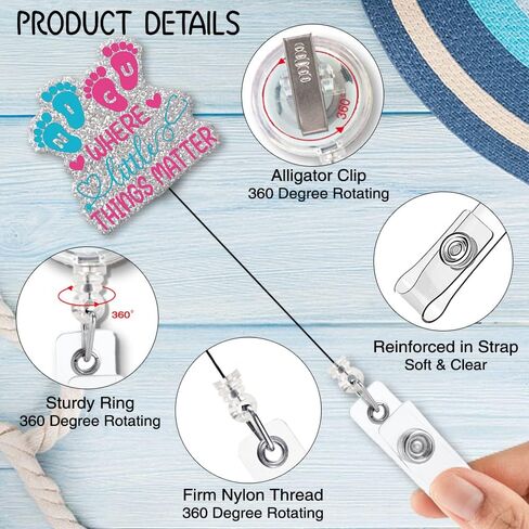 ZBBFSSCB Correctional Nurse Funny Glitter Badge Scroll Retractable, Cute Badge Holder for Doctor, Christmas Birthday Graduation Gift in Saudi Arabia