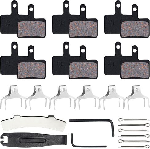 Bike Bicycle Disc Brake Pads Compatible with TRP Tektro Sh-im-a-no Deore M315 M355 M515 M515-LA-M M525 M375 M395 M415 M416 M446 M465 M475 M485 M486 C501 C601 (Copper Fiber Wire Semi-Metallic) in Saudi Arabia