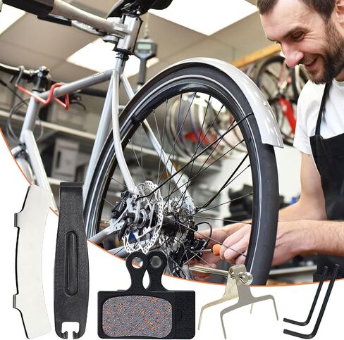 Bike Bicycle Disc Brake Pads Compatible with TRP Tektro Sh-im-a-no Deore M315 M355 M515 M515-LA-M M525 M375 M395 M415 M416 M446 M465 M475 M485 M486 C501 C601 (Copper Fiber Wire Semi-Metallic) in Saudi Arabia