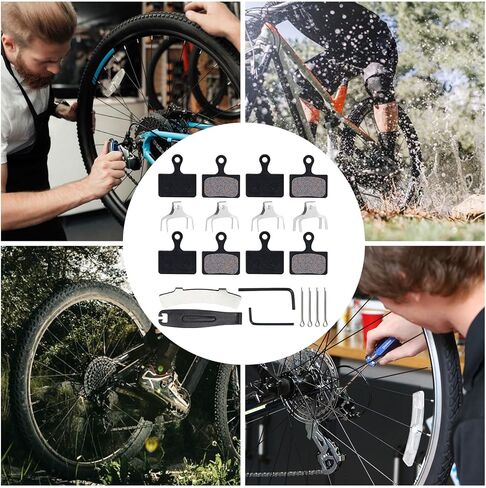 Bike Bicycle Disc Brake Pads Compatible with TRP Tektro Sh-im-a-no Deore M315 M355 M515 M515-LA-M M525 M375 M395 M415 M416 M446 M465 M475 M485 M486 C501 C601 (Copper Fiber Wire Semi-Metallic) in Saudi Arabia